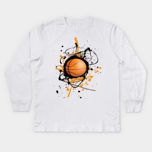 Basketball Kids Long Sleeve T-Shirt